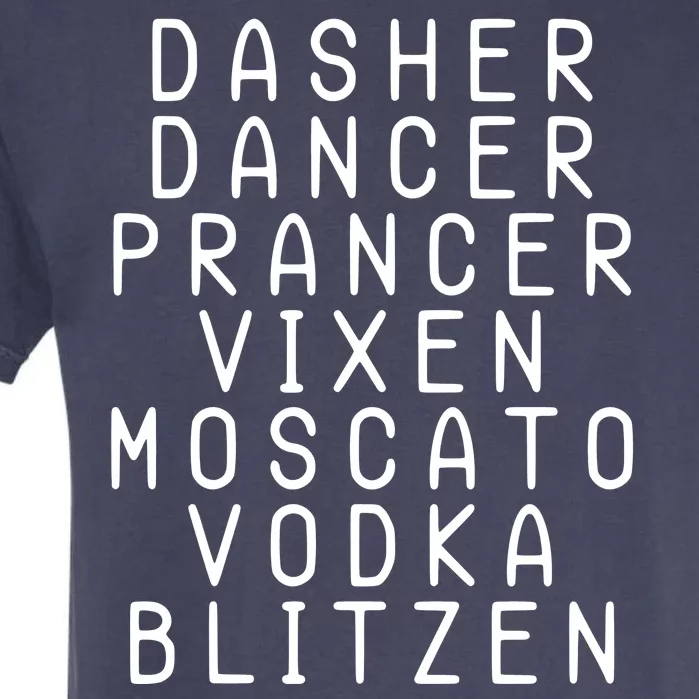 Merry Christmas Dasher Dancer Funny Holiday Garment-Dyed Heavyweight T-Shirt