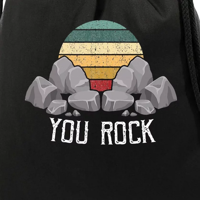 Mineral Collecting Design For Crystal Rock Drawstring Bag