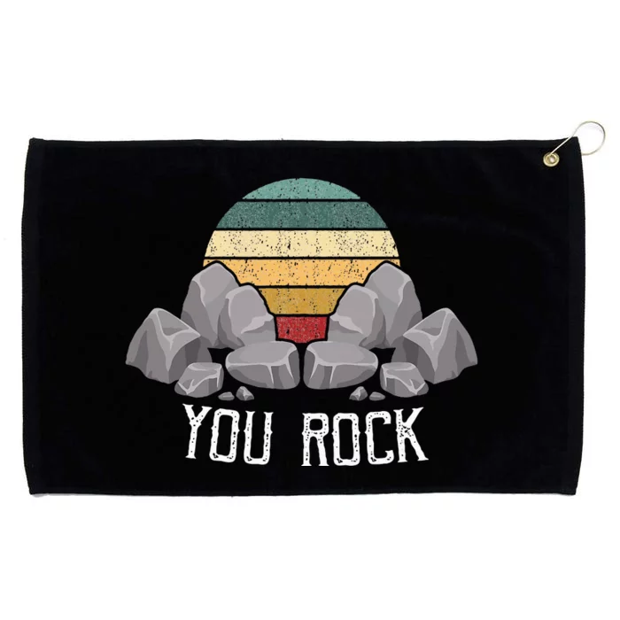 Mineral Collecting Design For Crystal Rock Grommeted Golf Towel