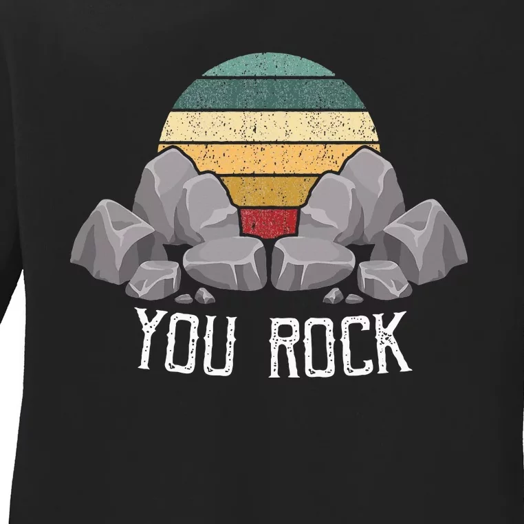 Mineral Collecting Design For Crystal Rock Ladies Long Sleeve Shirt