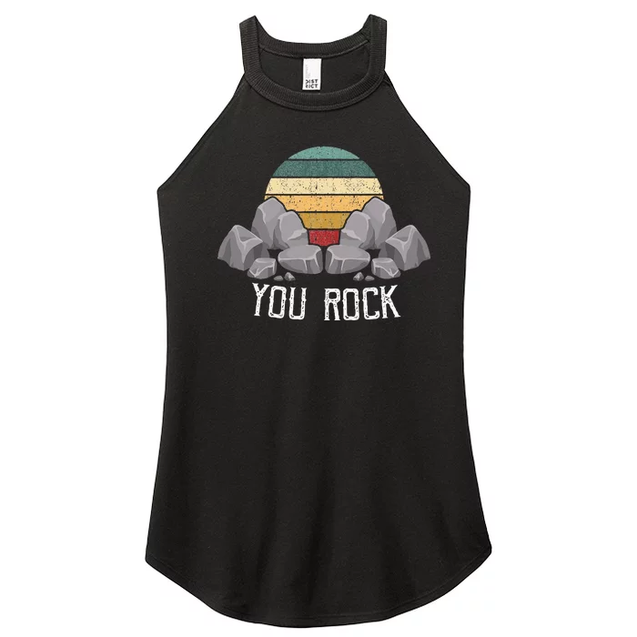 Mineral Collecting Design For Crystal Rock Women’s Perfect Tri Rocker Tank