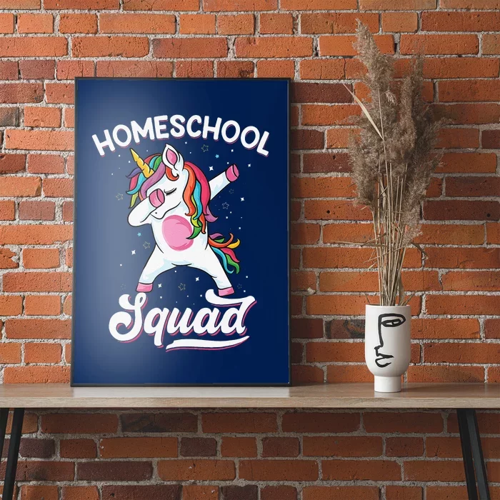 Magical Cute Dabbing Unicorn First Day Of School Homeschool Poster