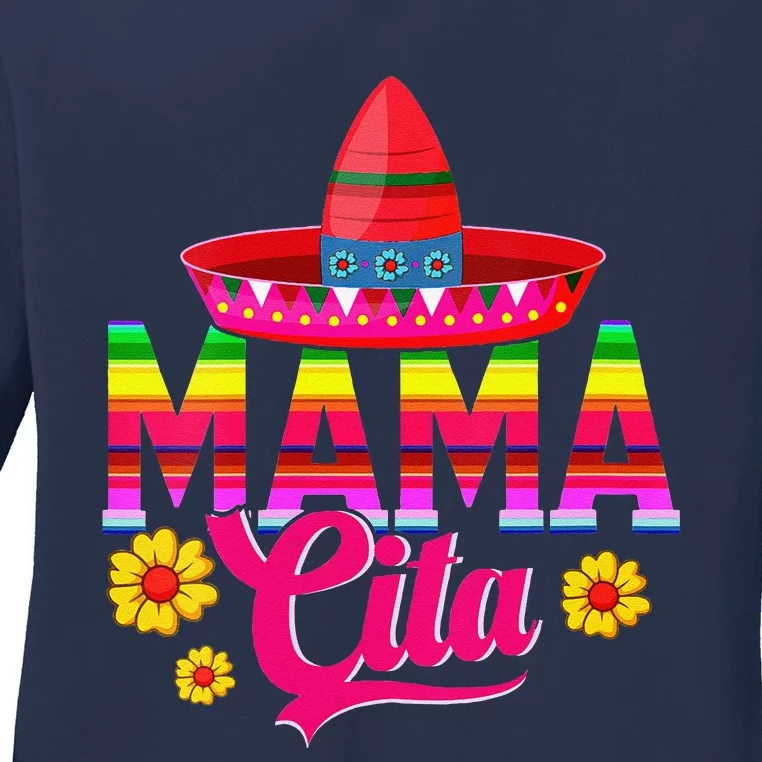 Mamacita Cinco De Mayo Taco Fiesta Mom Mexican Mothers Day Ladies Long Sleeve Shirt