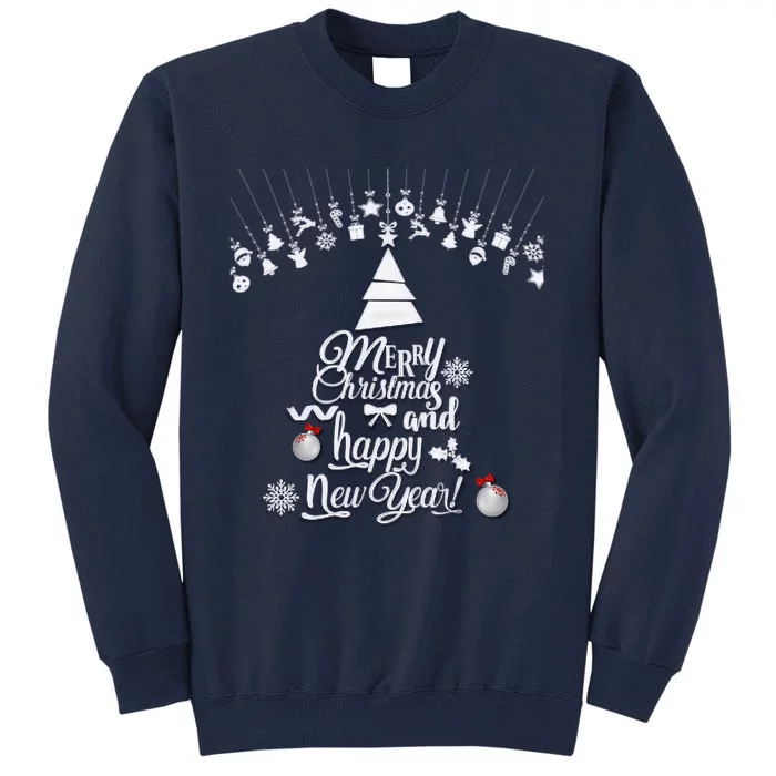 Merry Christmas Decoration Santa Tall Sweatshirt