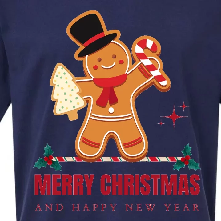 Merry Christmas Deer Sueded Cloud Jersey T-Shirt