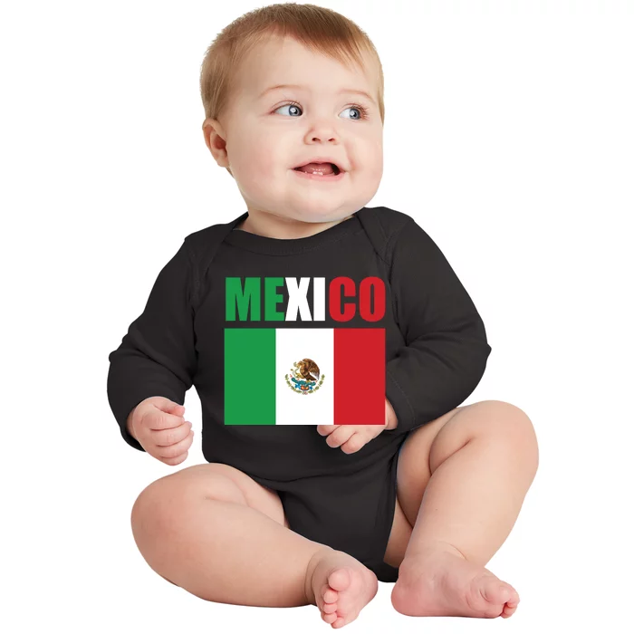 Mexico Cinco De Mayo T Baby Long Sleeve Bodysuit