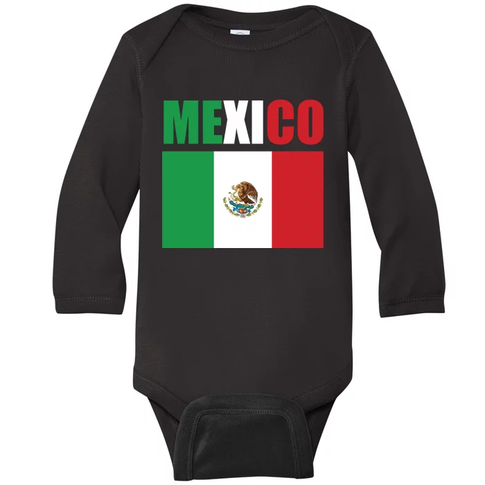 Mexico Cinco De Mayo T Baby Long Sleeve Bodysuit