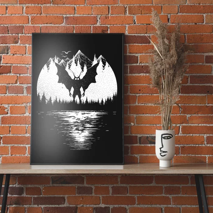 Mothman Cryptozoology Design Cryptid Poster