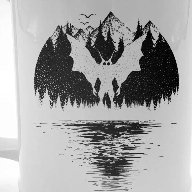 Mothman Cryptozoology Design Cryptid Front & Back Beer Stein