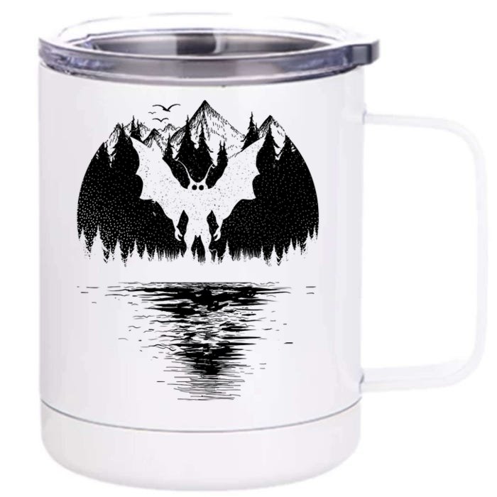 Mothman Cryptozoology Design Cryptid Front & Back 12oz Stainless Steel Tumbler Cup