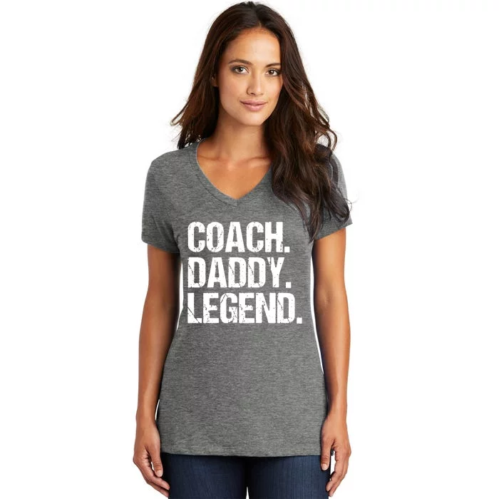 Men Coach Daddy Legend Women's V-Neck T-Shirt