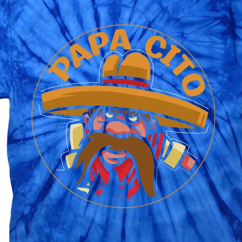 Mexican Cinco De Mayo Party Papa Cito Gift Tie-Dye T-Shirt