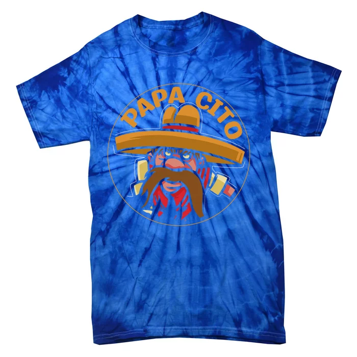 Mexican Cinco De Mayo Party Papa Cito Gift Tie-Dye T-Shirt