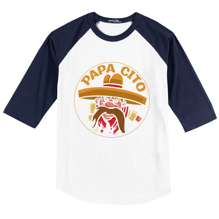 Mexican Cinco De Mayo Party Papa Cito Gift Baseball Sleeve Shirt