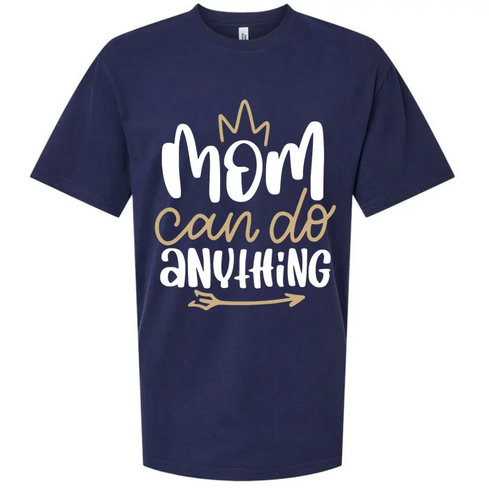 Mom Can Do Anything Queen Cute Gift Sueded Cloud Jersey T-Shirt