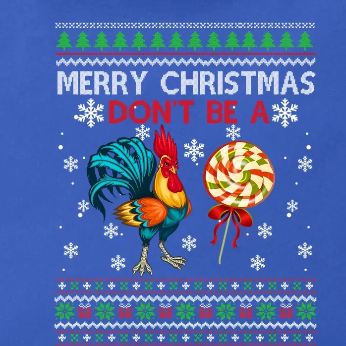 Merry Christmas DonT Be A Cock Sucker Christmas Sweater Gift Zip Tote Bag