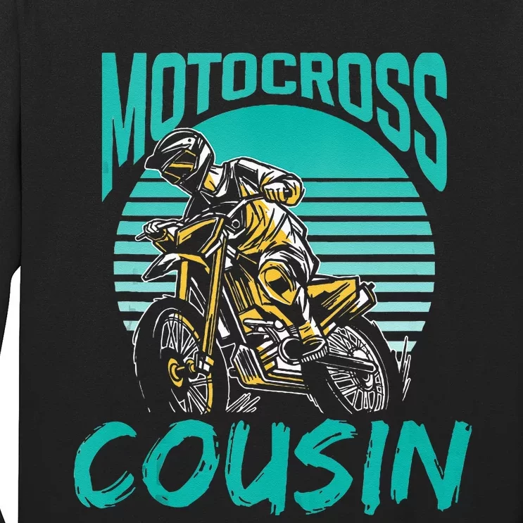 Motocross Cousin Dirt Bike Biker Rider Riding Long Sleeve Shirt