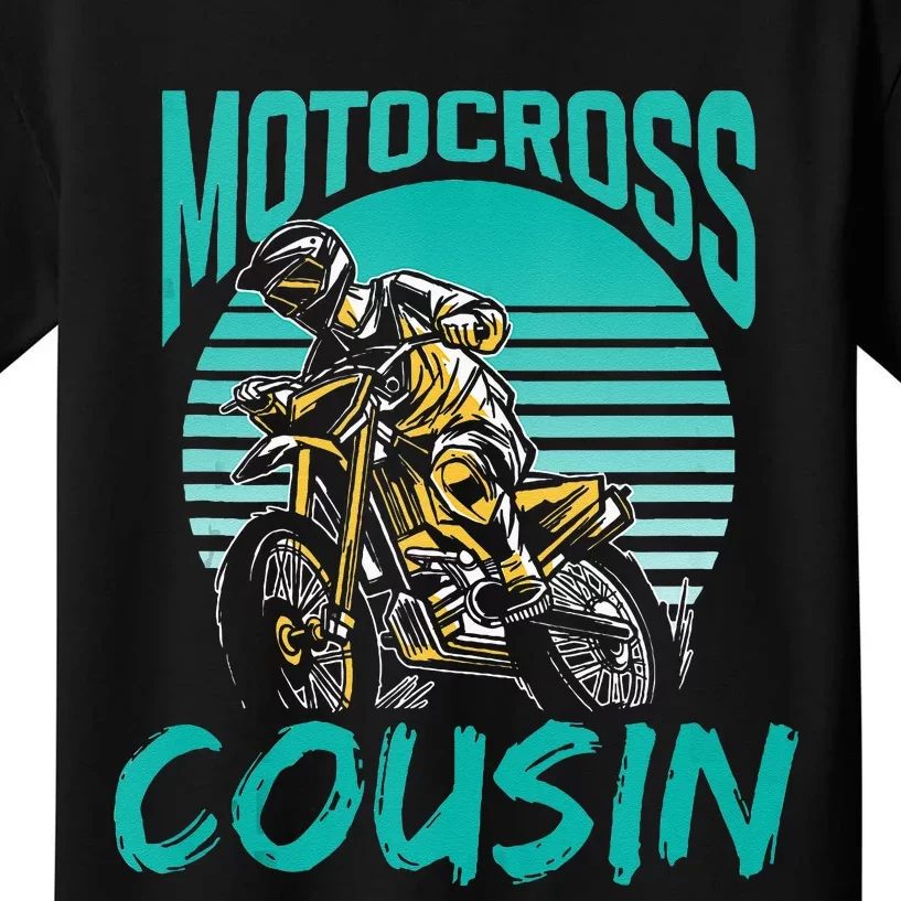 Motocross Cousin Dirt Bike Biker Rider Riding Kids T-Shirt