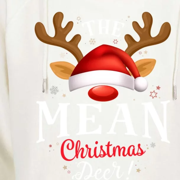 Mean Christmas Deer Pjs Xmas Family Matching Funny Gift Womens Funnel Neck Pullover Hood