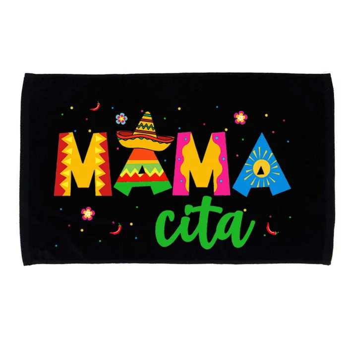 Mamacita Cinco De Mayo Sombrero mom Fiesta Squad Microfiber Hand Towel