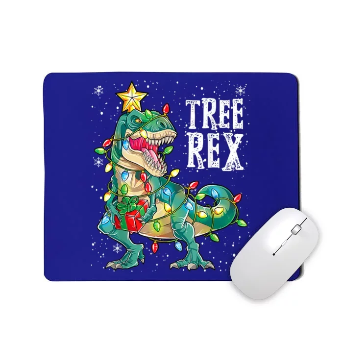 Merry Christmas Dinosaur Tree Rex Pajamas Boys Xmas Gift Mousepad