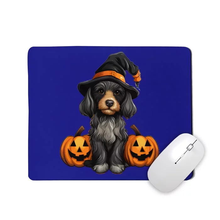 Merchweaver Cute Dog Lovers Halloween Pumpkin Gift Mousepad