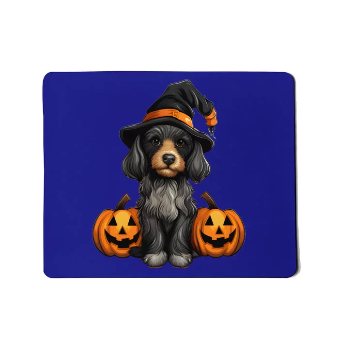 Merchweaver Cute Dog Lovers Halloween Pumpkin Gift Mousepad