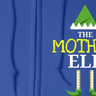 Matching Christmas Elf Family Designs: The Mother Elf Gift Full Zip Hoodie