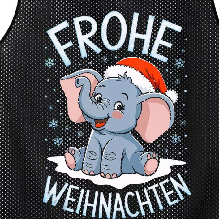 Merry Christmas Elephant Frohe Weihnachten Tank Top Mesh Reversible Basketball Jersey Tank