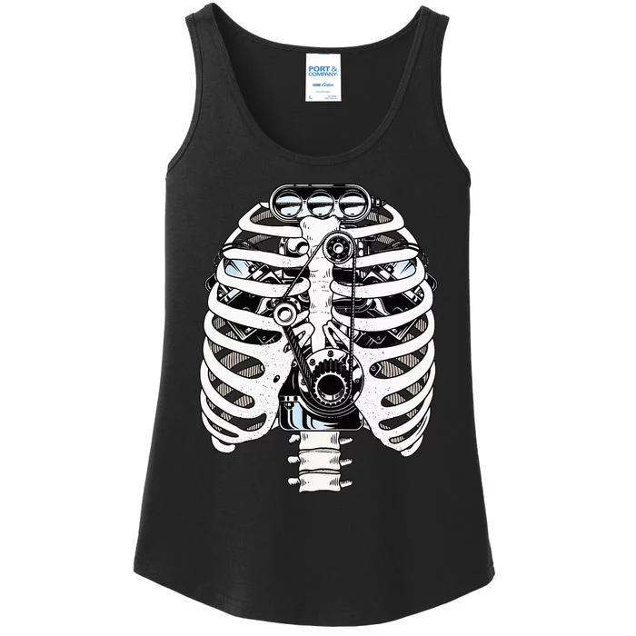 Mechanic Car Engineer Skeleton Mechanics Ladies Essential Tank