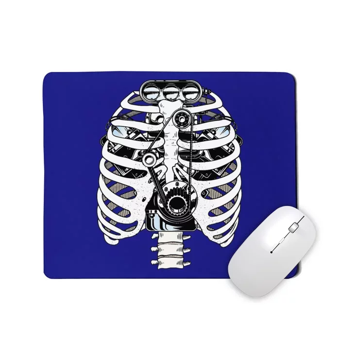 Mechanic Car Engineer Skeleton Mechanics Mousepad