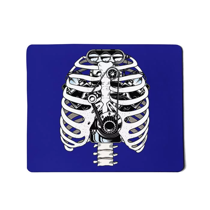 Mechanic Car Engineer Skeleton Mechanics Mousepad