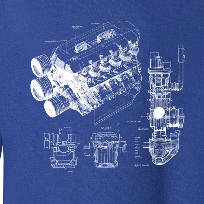 Mechanics Car Engine Pieces Cars Lovers Muscle Cars Gift Toddler Sweatshirt