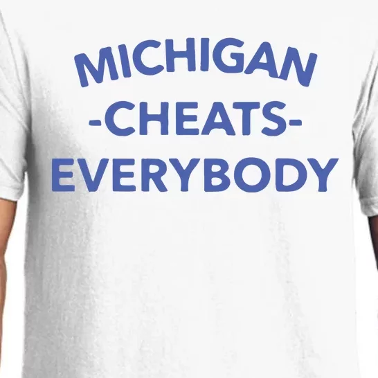 Michigan Cheats Everybody Pajama Set