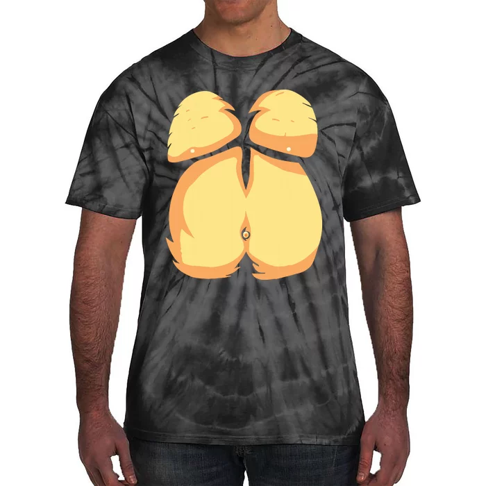 Monkey Costume Easy Lazy Halloween Tie-Dye T-Shirt