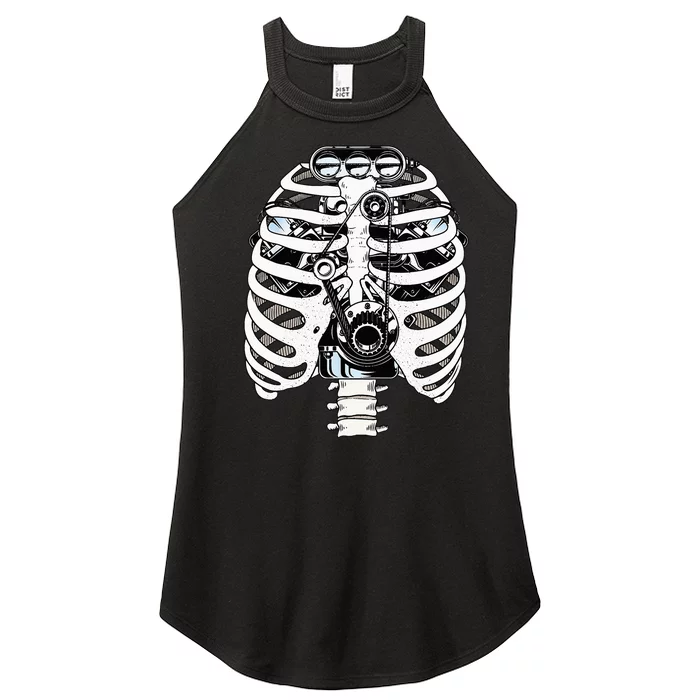 Mechanic Car Engineer Skeleton Mechanics Women’s Perfect Tri Rocker Tank