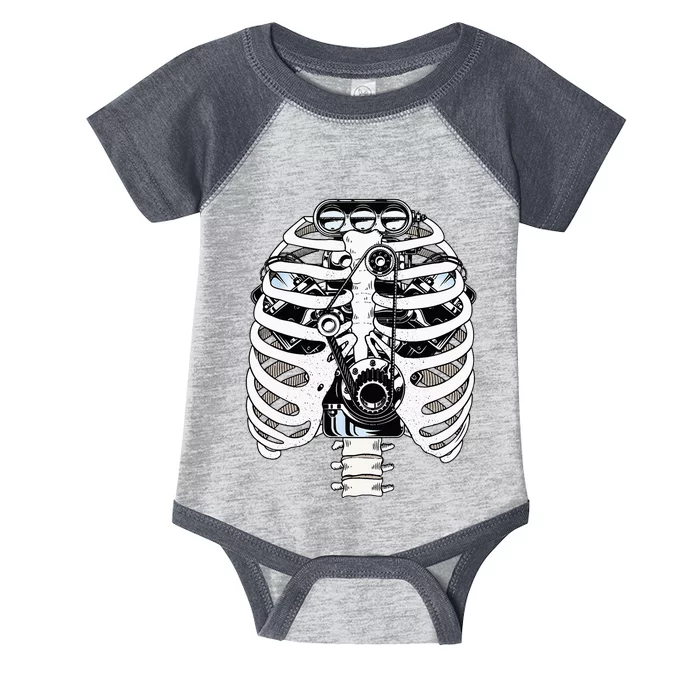 Mechanic Car Engineer Skeleton Mechanics Infant Baby Jersey Bodysuit