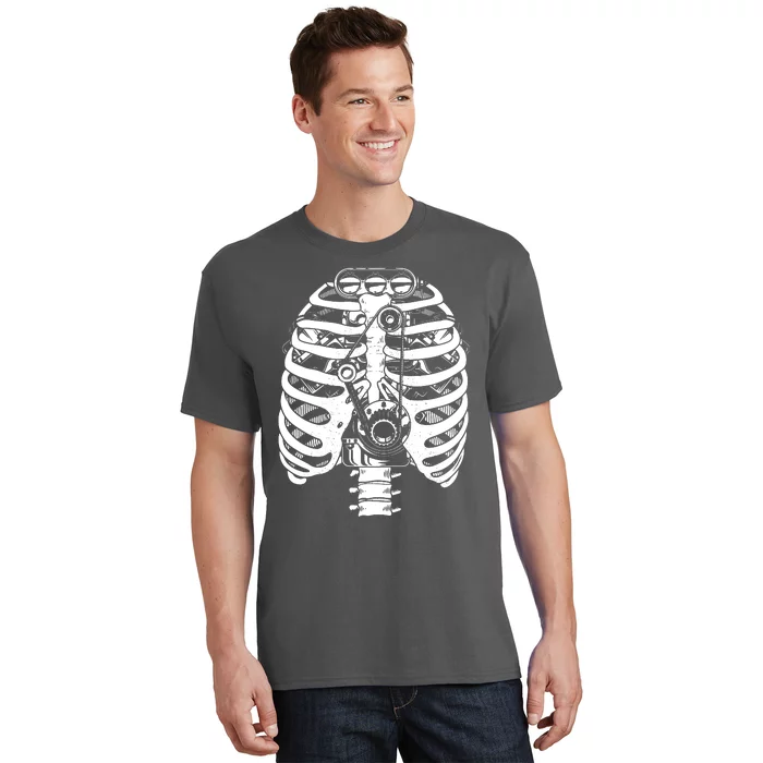 Mechanic Car Engineer Skeleton Mechanics T-Shirt