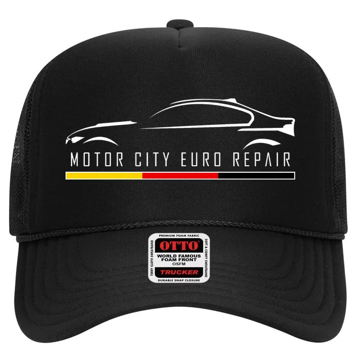 Motor City Euro Repair High Crown Mesh Trucker Hat