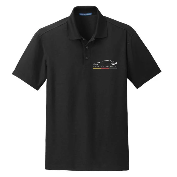 Motor City Euro Repair Dry Zone Grid Performance Polo