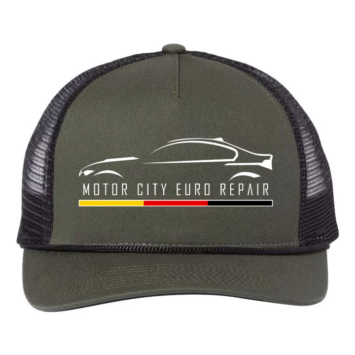 Motor City Euro Repair Retro Rope Trucker Hat Cap