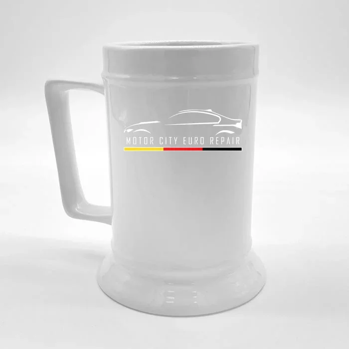 Motor City Euro Repair Front & Back Beer Stein