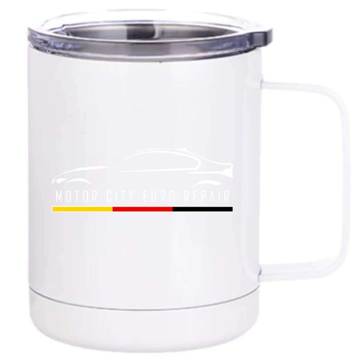 Motor City Euro Repair Front & Back 12oz Stainless Steel Tumbler Cup