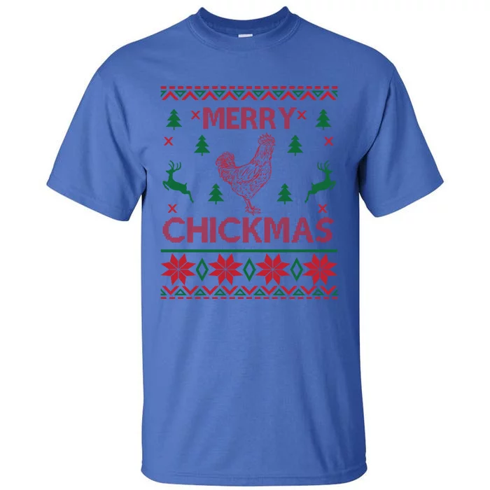 Merry Chickmas Egg Chicken Cool Hilarious Xcute Giftmas Gift Cute Gift Tall T-Shirt