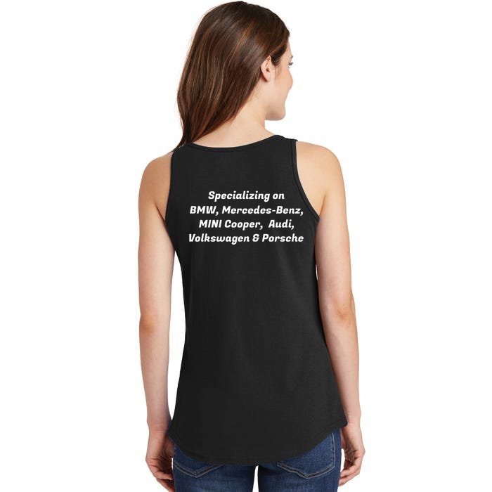 Motor City Euro Front And Back Front & Back Ladies Essential Tank