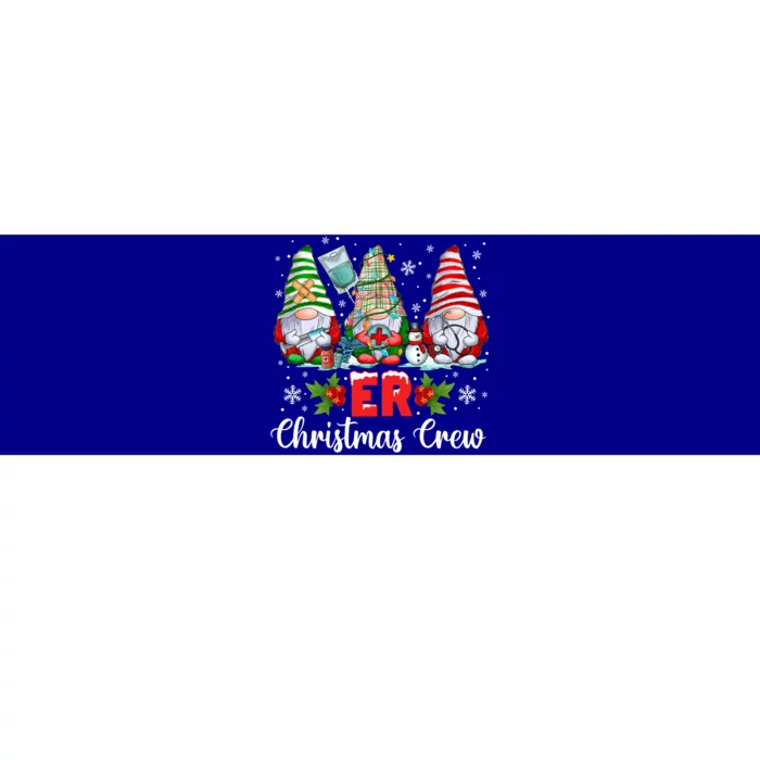 Merry Christmas Er Nurse Squad Gnomies Nursing Xmas Gnome Great Gift Bumper Sticker