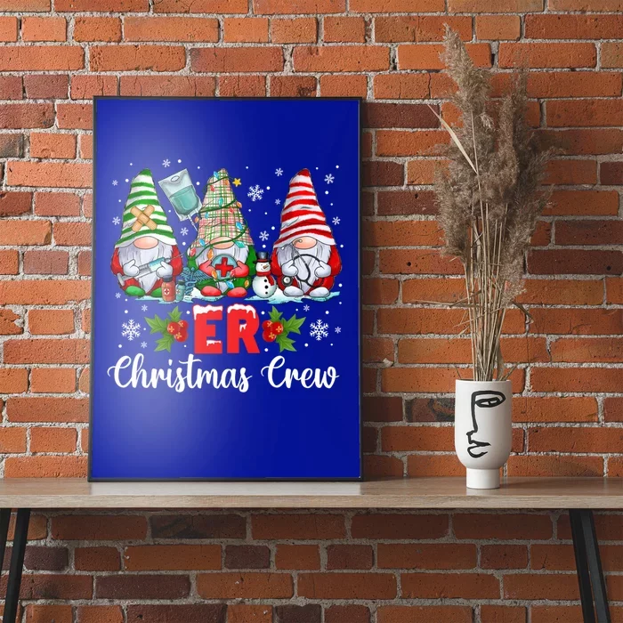 Merry Christmas Er Nurse Squad Gnomies Nursing Xmas Gnome Great Gift Poster