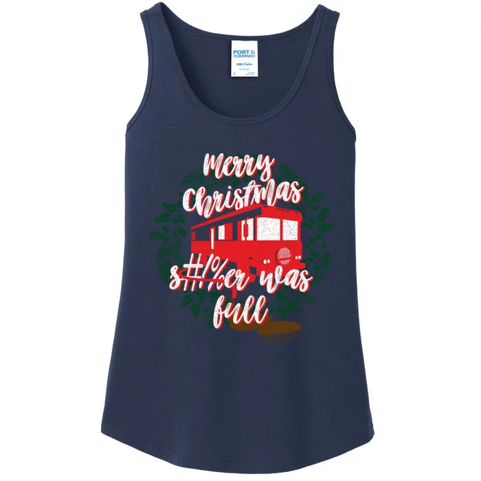 Merry Christmas &#!%Er Was Bull Ladies Essential Tank