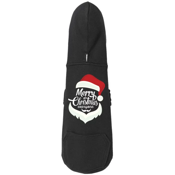 Merry Christmas Everyone Doggie 3-End Fleece Hoodie