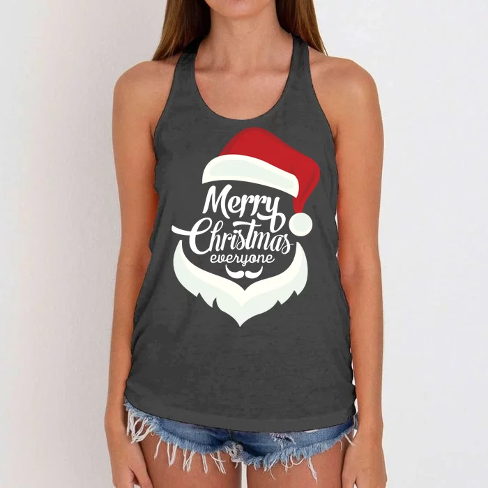 Merry Christmas Everyone Women's Knotted Racerback Tank